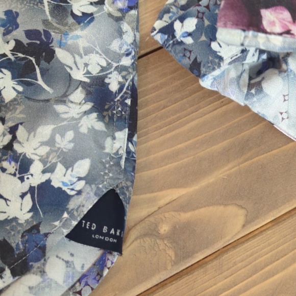 Ted Baker Men’s Floral Long Sleeve Button Down Shirt - Picture 7 of 16